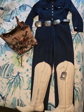 Dark Denim Jumpsuit ONLY